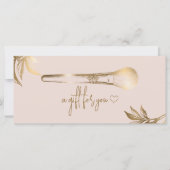 Luxe Gouden Make-up Schoonheidsborstel Cadeaubon (Voorkant)