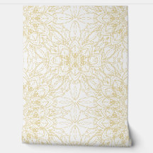 Luxe Gouden Mandala Naadloos Behang