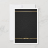 Luxe Gouden Mandala Save the Date Uitnodiging (Achterkant)