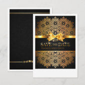 Luxe Gouden Mandala Save the Date Uitnodiging (Voorkant / Achterkant)