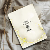 Luxe gouden marmeren textuur islamitische bruiloft kaart