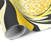 Luxe gouden marmertextuur cadeaupapier (Rol Hoek)