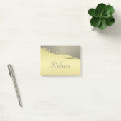 Luxe gouden metaal decoratie op goud en zilver post-it® notes (Kantoor)