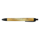 Luxe gouden metaal zwarte inkt pen (Bodem)