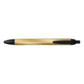 Luxe gouden metaal zwarte inkt pen (Achterkant)