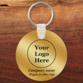 Luxe gouden metaalachtig sleutelhanger (Voorkant)