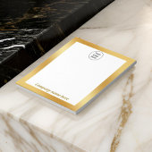 Luxe gouden metalen notitieblok