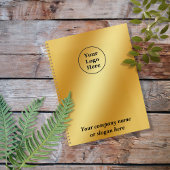 Luxe gouden metallic planner