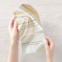 Luxe Gouden Minimalistische Uitnodiging