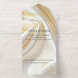 Luxe Gouden Minimalistische Uitnodiging