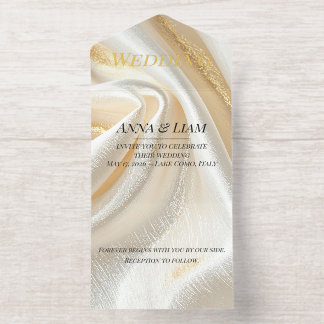 Luxe Gouden Minimalistische Uitnodiging