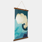 Luxe gouden muurkunst hangend wandkleed (Gebogen)