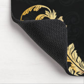 Luxe gouden muzieknoot muismat (Hoek)