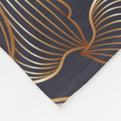 Luxe gouden naadloze florale achtergrond met trop fleece deken (Hoek)