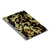 Luxe gouden naadloze patronen. Floral backgrondp Notitieboek (Rechterzijde)