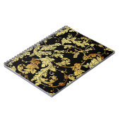 Luxe gouden naadloze patronen. Floral backgrondp Notitieboek (Linkerzijde)