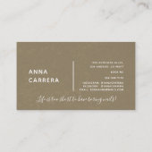 Luxe Gouden Nail Kleur Nail Tech Nail Salon Visitekaartje (Achterkant)