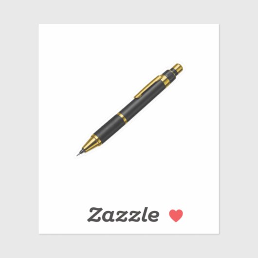 Luxe Gouden Ontwerper Tekenpotlood Sticker Premi (Vel)
