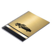 luxe gouden oude auto op maat notitieboek (Linkerzijde)