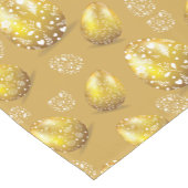 Luxe gouden paaseieren korte tafelloper (Hoek)