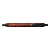 luxe gouden rode verloop schrijf tekenspullen zwarte inkt pen (Achterkant)