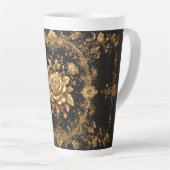Luxe Gouden Roos Latte Mok (Rechterhoek)