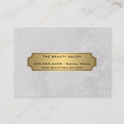 Luxe Gouden Roze Textuur Visitekaartje (Achterkant)