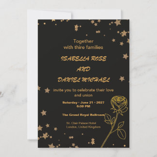 Luxe gouden Save the Date-huwelijkskaart Kaart