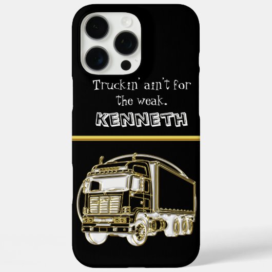 Luxe gouden semi-truck Afbeelding Case-Mate iPhone Case (Achterkant)