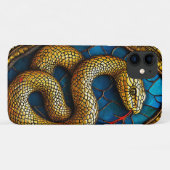 Luxe Gouden Slang Chic Exotisch Anima Case-Mate iPhone Case (Achterkant (horizontaal))