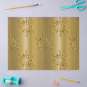 Luxe gouden sneeuwvlokken kerst tissuepapier (Craft)