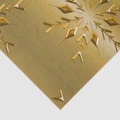 Luxe gouden sneeuwvlokken kerst tissuepapier (Detail)