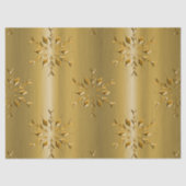 Luxe gouden sneeuwvlokken kerst tissuepapier (Voorkant)