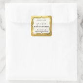 Luxe gouden soja kaars etiketten (Tas)