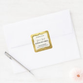 Luxe gouden soja kaars etiketten (Envelop)