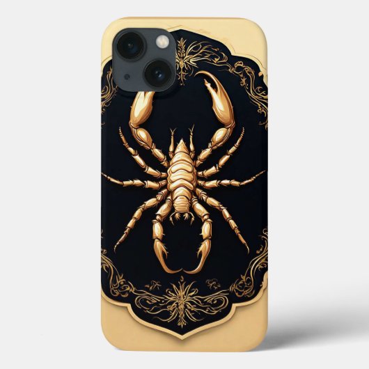 Luxe Gouden Spinnekunst Case-Mate iPhone Case (Achterkant)