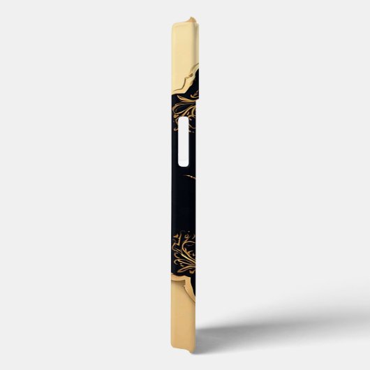 Luxe Gouden Spinnekunst Case-Mate iPhone Case (Achterkant / Rechts)