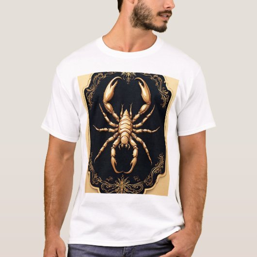 Luxe Gouden Spinnekunst T-shirt (Voorkant)