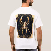 Luxe Gouden Spinnekunst T-shirt (Achterkant)