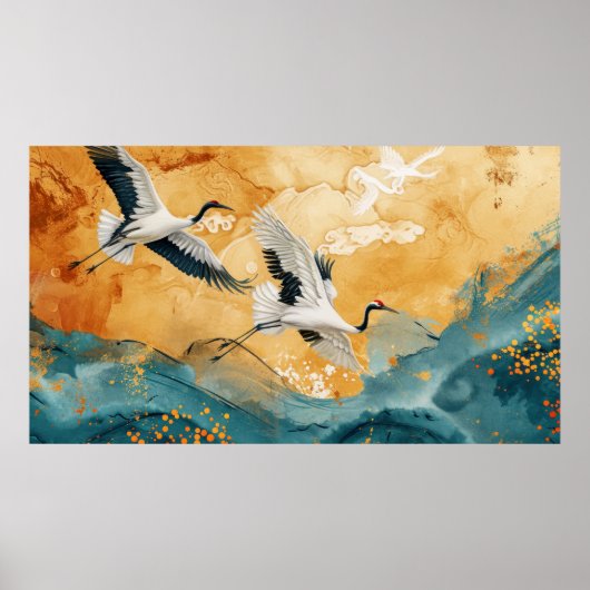 Luxe gouden stijl poster (Voorkant)