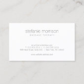 Luxe Gouden Sunburst Massagetherapeut Logo Visitekaartje (Achterkant)