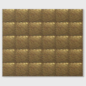 Luxe Gouden Textuur: 3D Elegantie Cadeaupapier (Vlak)