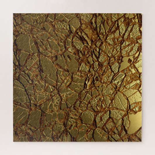 Luxe Gouden Textuur: 3D Elegantie Legpuzzel (Horizontaal)