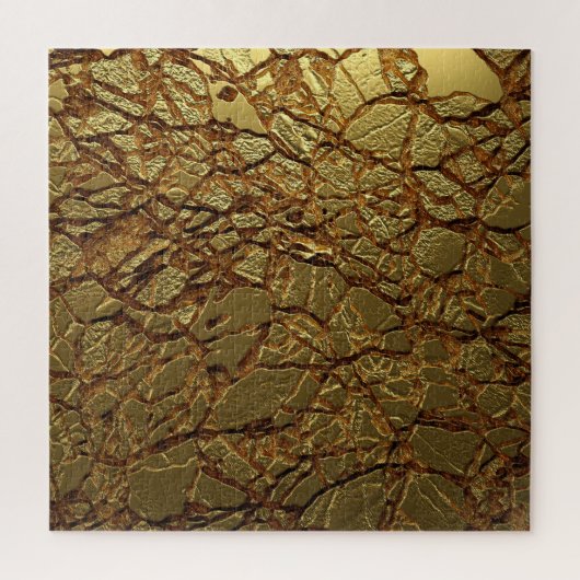 Luxe Gouden Textuur: 3D Elegantie Legpuzzel (Verticaal)