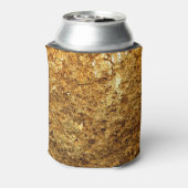 Luxe gouden textuur, 3D illustratie. Blikjeskoeler (Blikje Achterkant)
