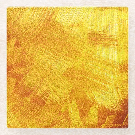Luxe gouden textuur, abstracte achtergrond. glazen onderzetter (Voorkant)