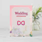 Luxe gouden textuur islamitische bruiloft uitnodig kaart (Staand voorkant)