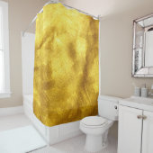 Luxe gouden textuur ontwerp douchegordijn (In situ)