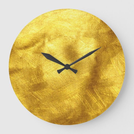 Luxe gouden textuur ontwerp grote klok (Voorkant)