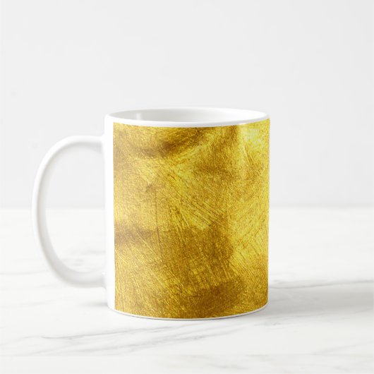 Luxe gouden textuur ontwerp koffiemok (Links)